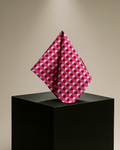 BOLD AND VIBRANT PINK POCKET SQUARE (13 - 13 INCHES)