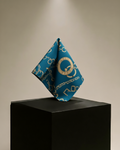 AZURE CHAIN POCKET SQUARE (13 - 13 INCHES)