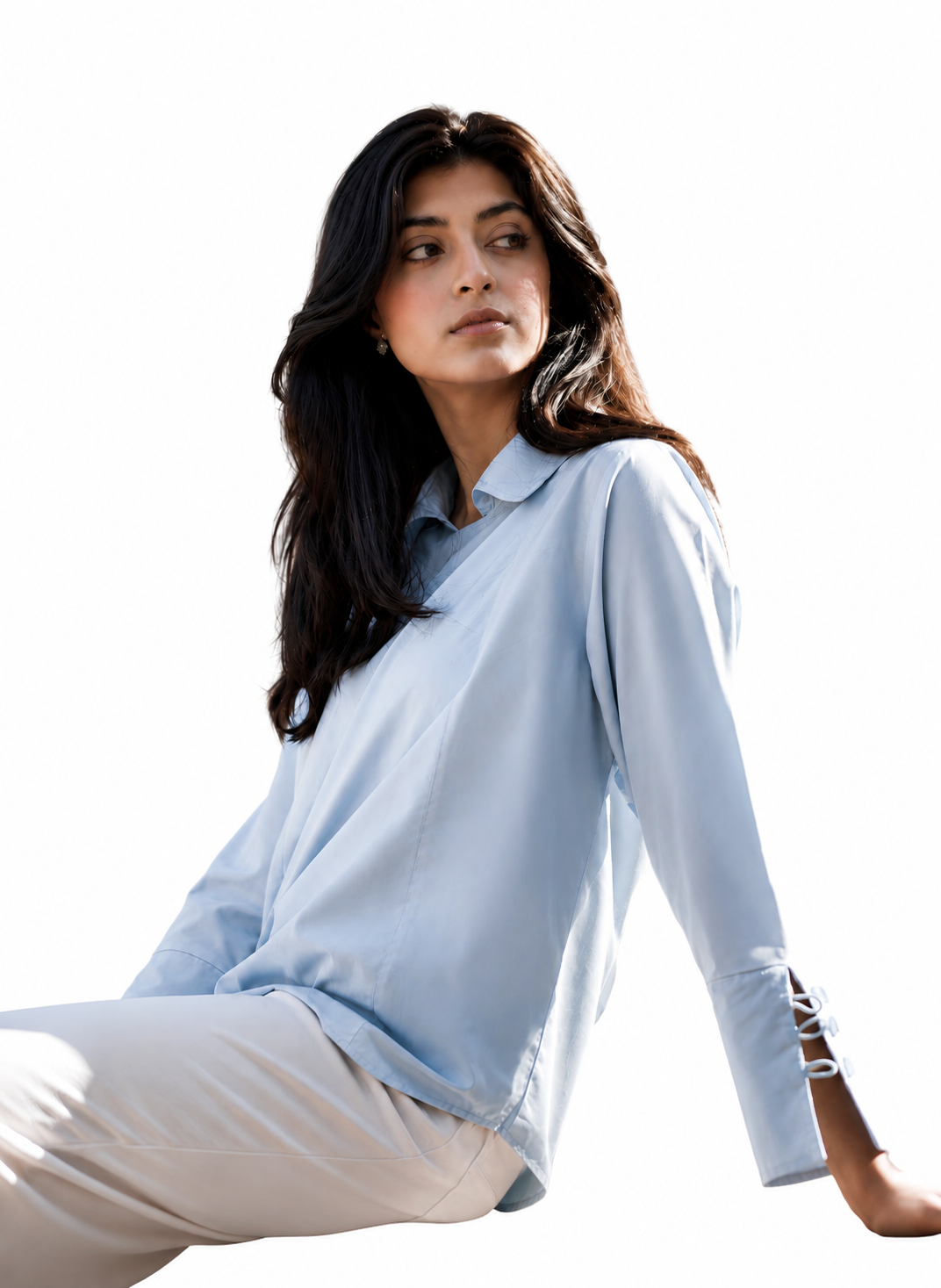 Formal Women Sky Blue Shirt