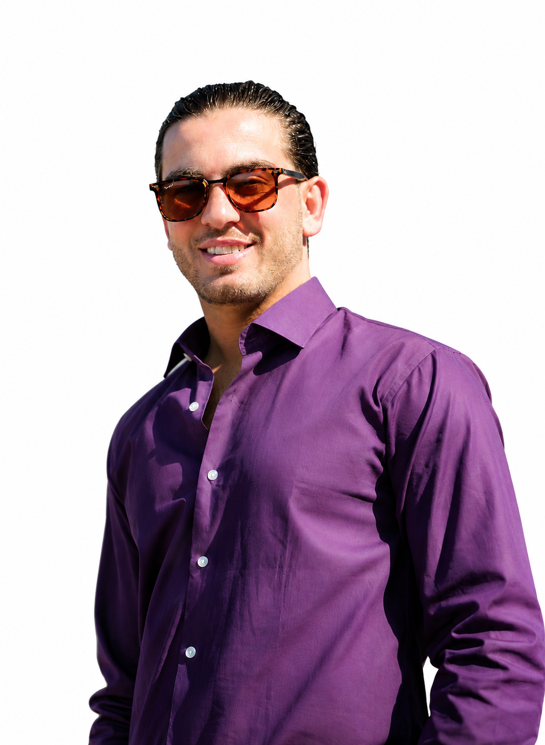 Formal Purple Men Shirt