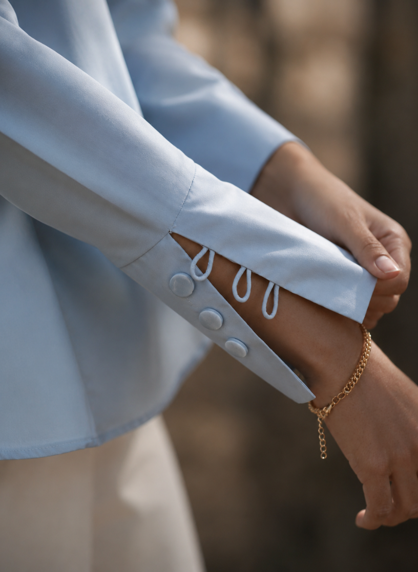 Formal Women Sky Blue Shirt