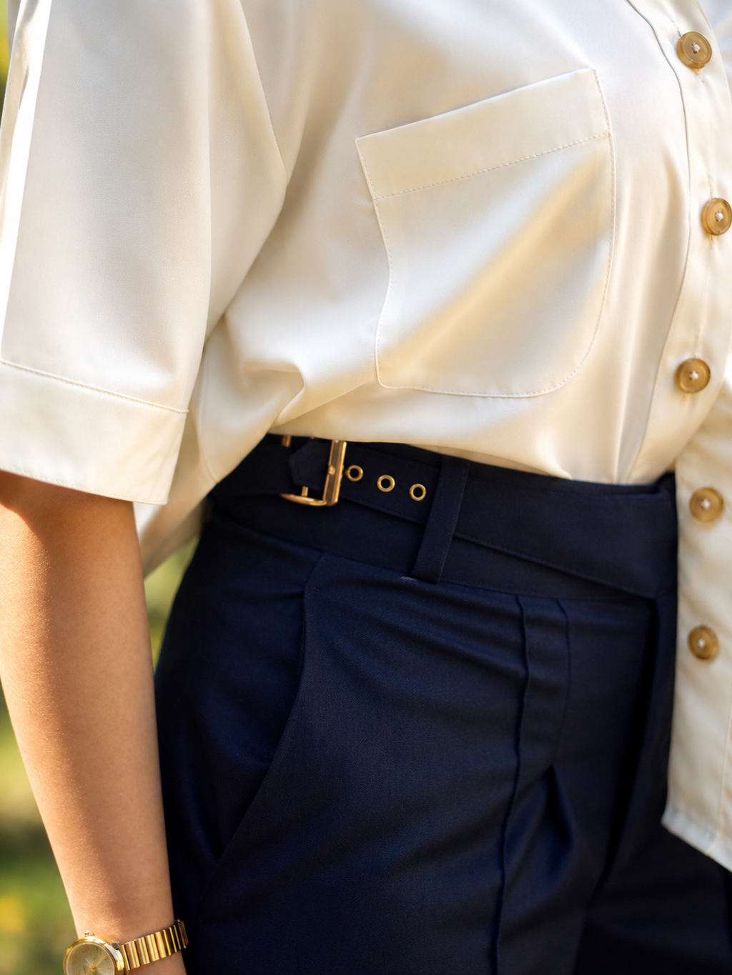 Formal Women Ivory White Shirt