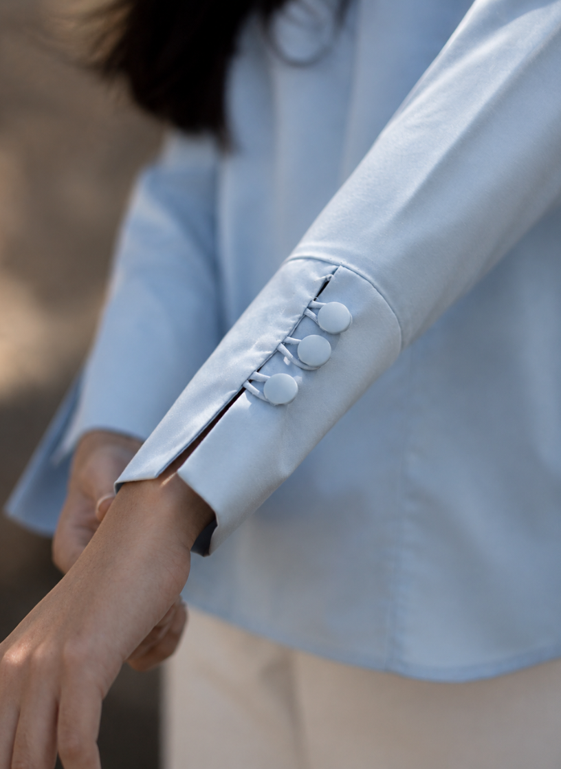 Formal Women Sky Blue Shirt
