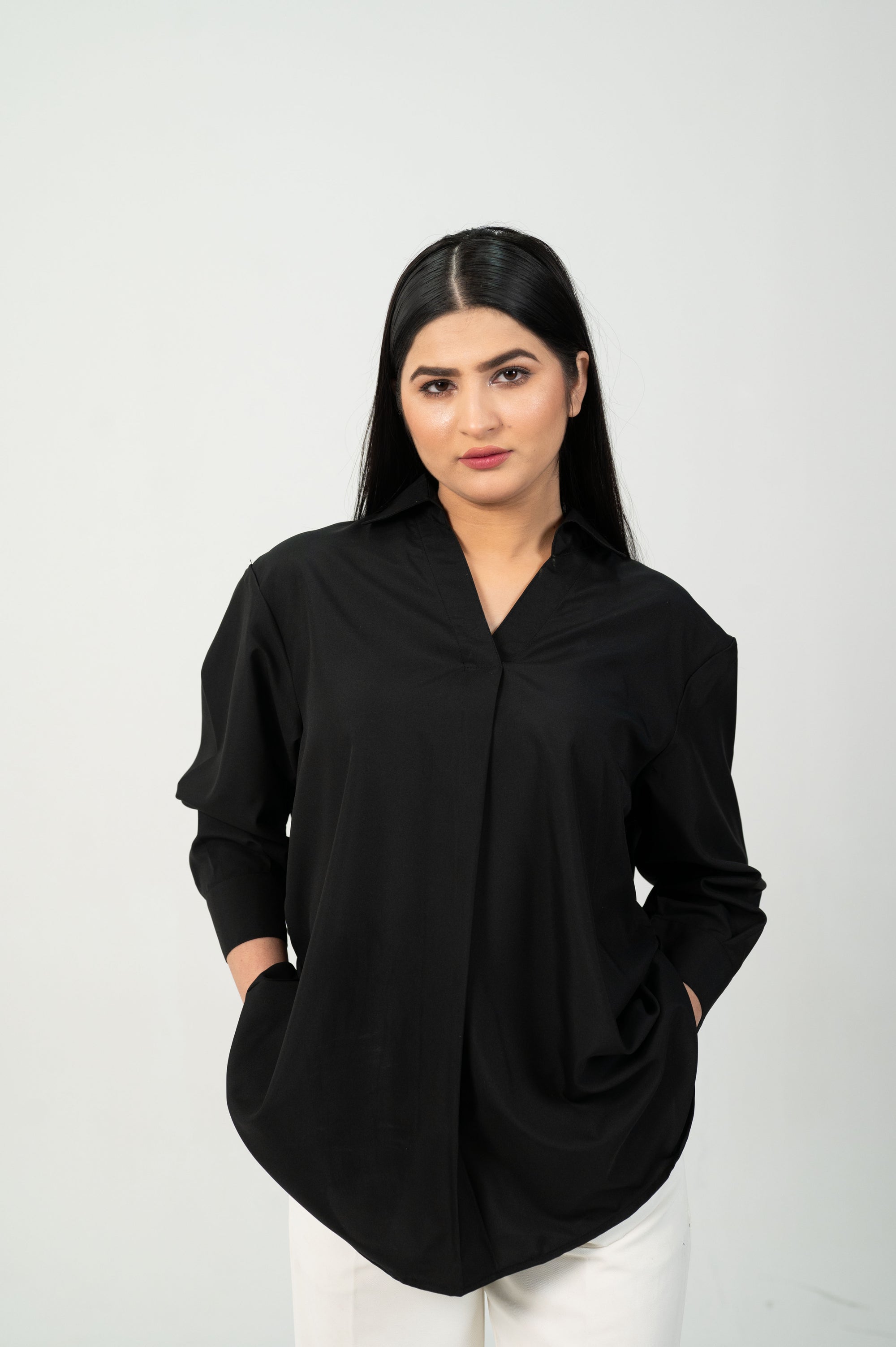 V-Neck Tunic Top