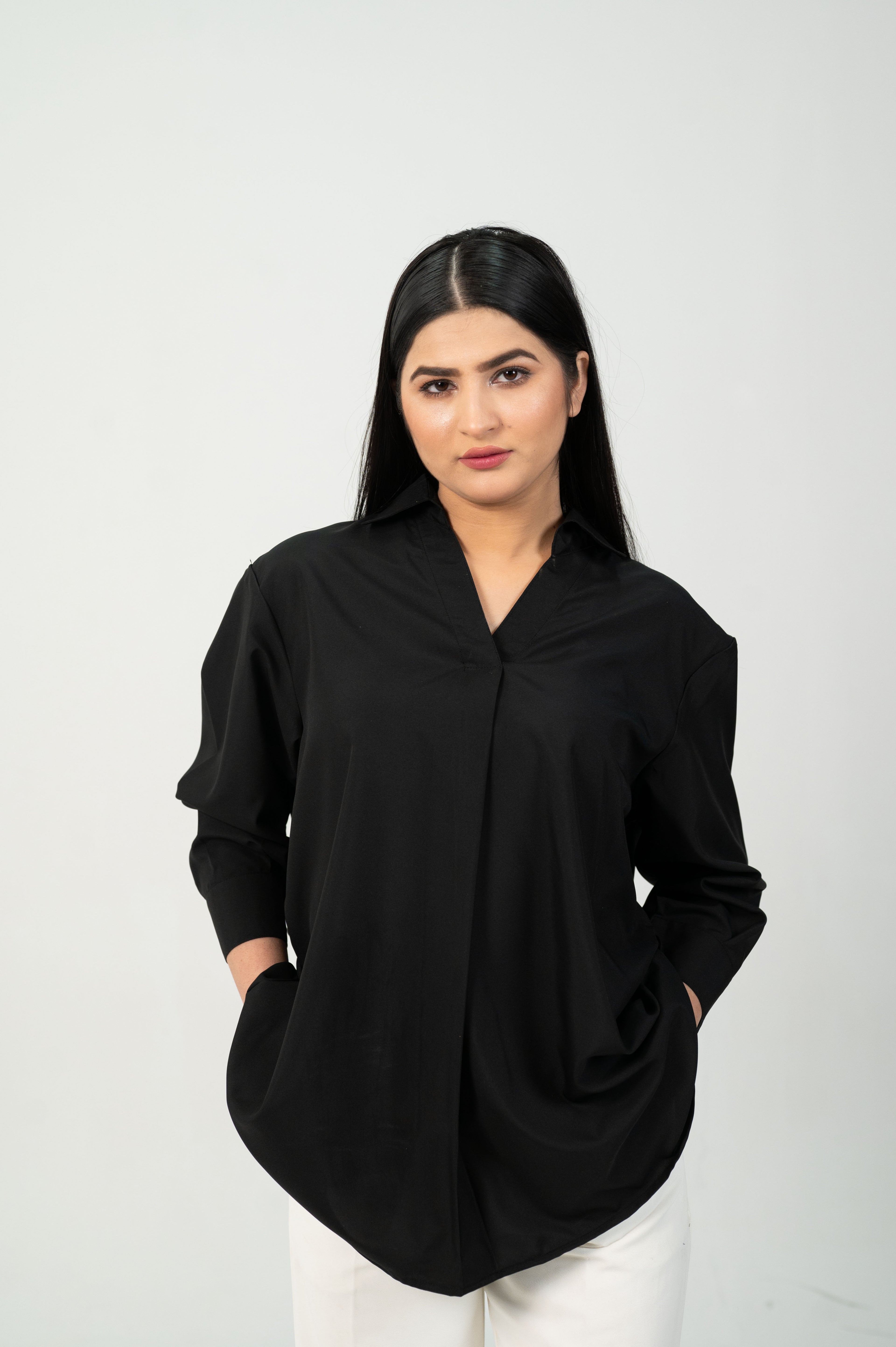 V-Neck Tunic Top