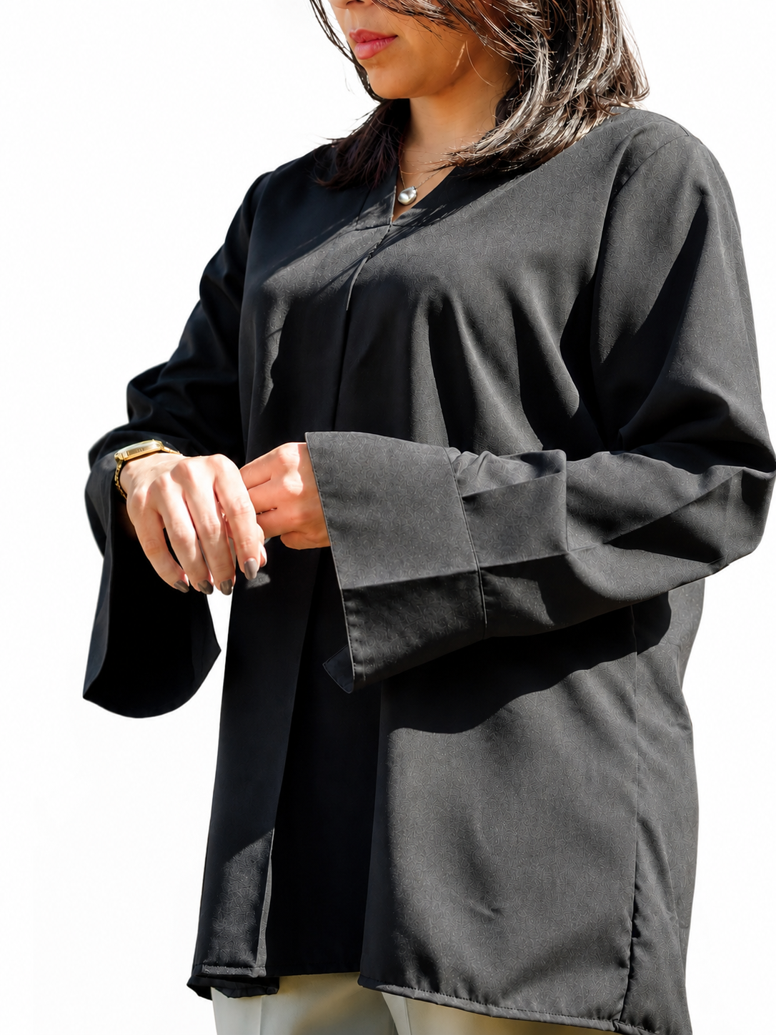 Formal Black Woman Shirt