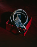 Navy Blue Textured Belt