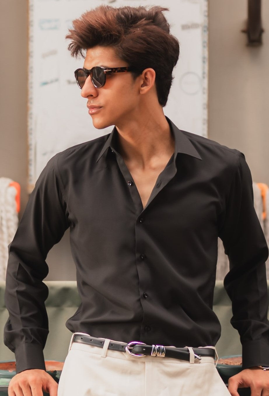 Black Shirt _ Wrinkle Free