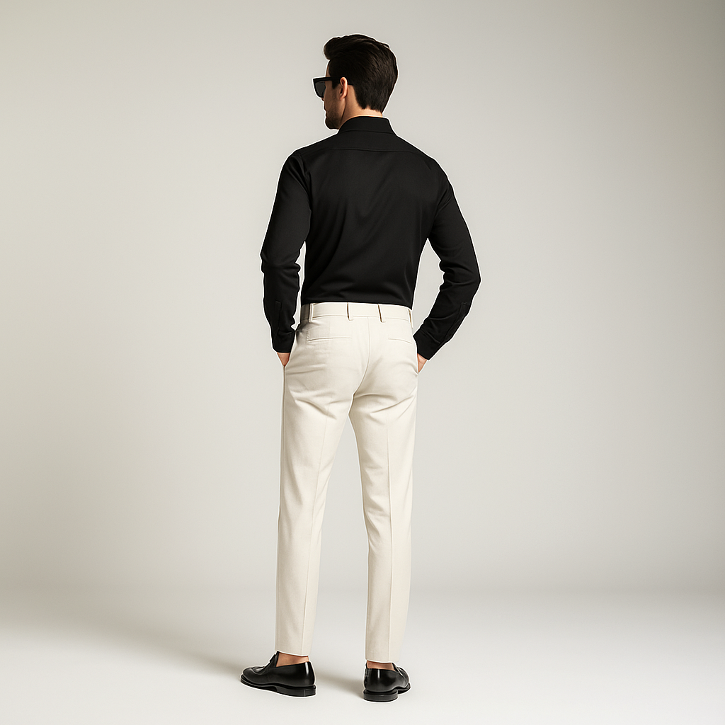 Plain Black Shirt _ Cotton