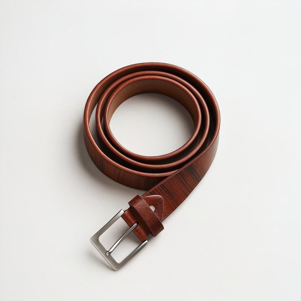 TEXTURED BROWN BELT