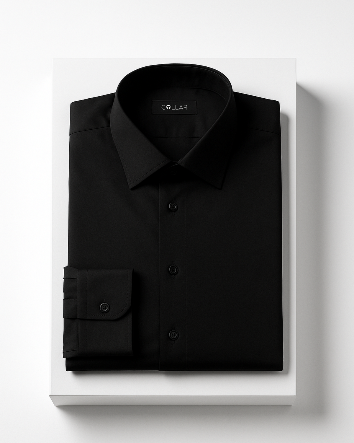 Plain Black Shirt _ Cotton