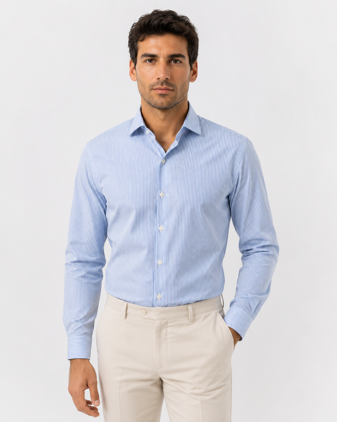 Textured Blue Shirt
