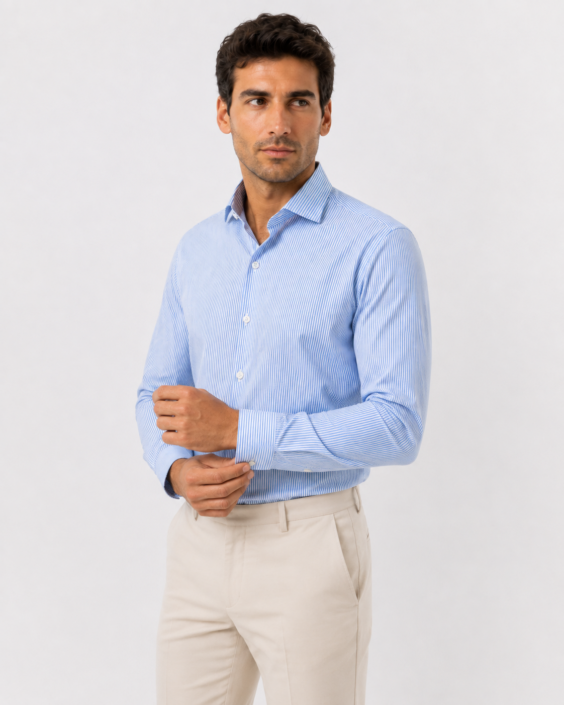 Textured Blue Shirt